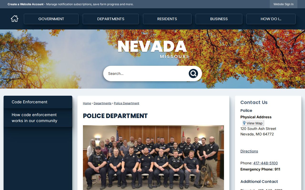 Nevada Police official source for Nevada recent arrest records in Vernon County